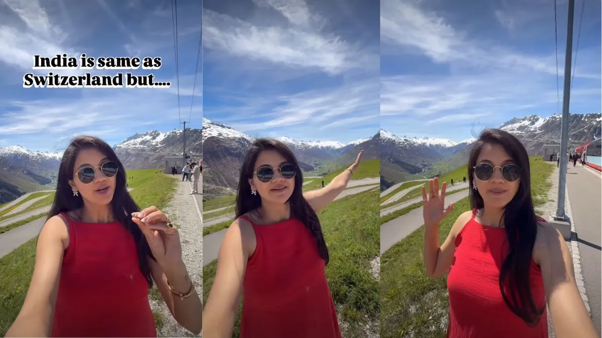 Jammu Kashmir vs Switzerland, Indian Woman Video, Aaj Ka Viral Video, Switzerland video, jammu Kashm- India TV Hindi