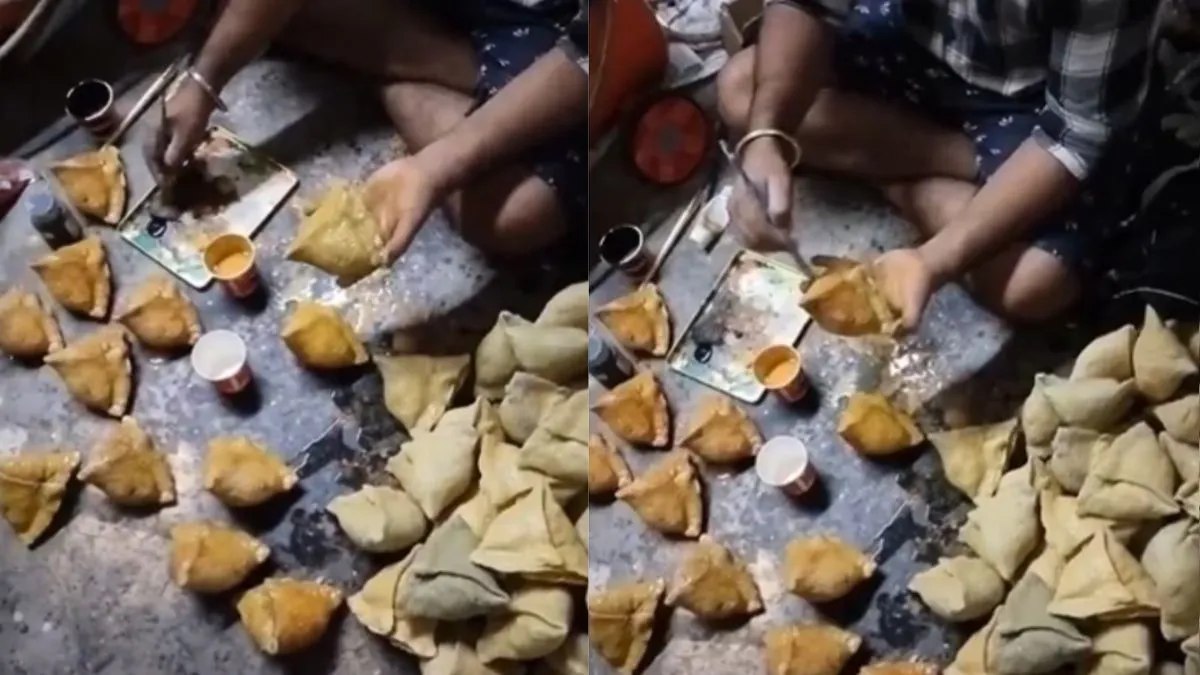 Samosa Viral Video, Samosa Recipe Video, Samosa Video, Viral Video, Viral News, Viral News in Hindi - India TV Hindi