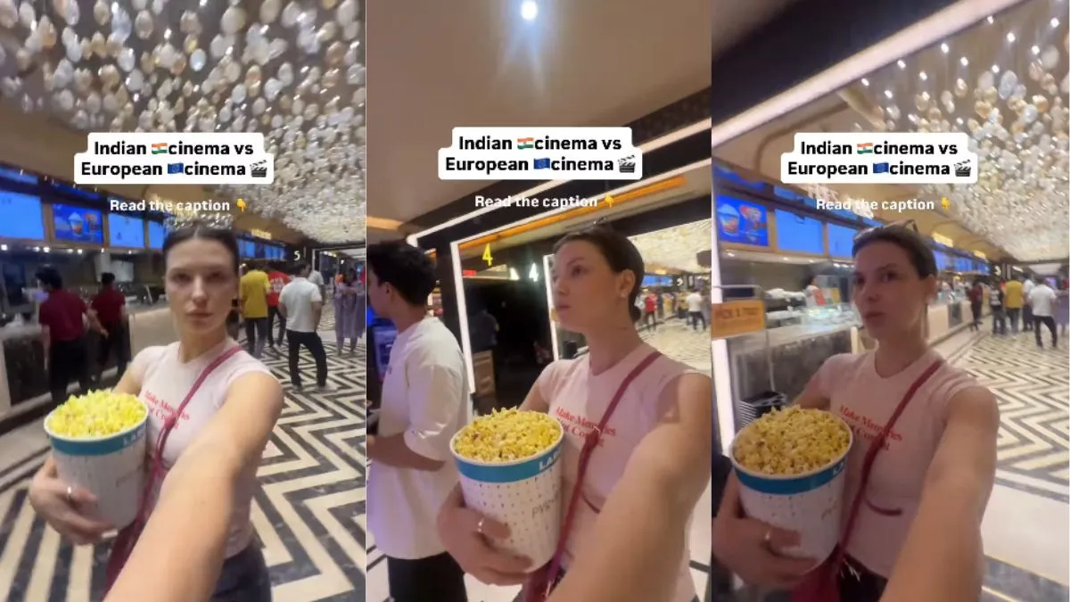 ukrainian woman video,  Indian theater vs europian video, viral video, viral news in hindi, india tv- India TV Hindi