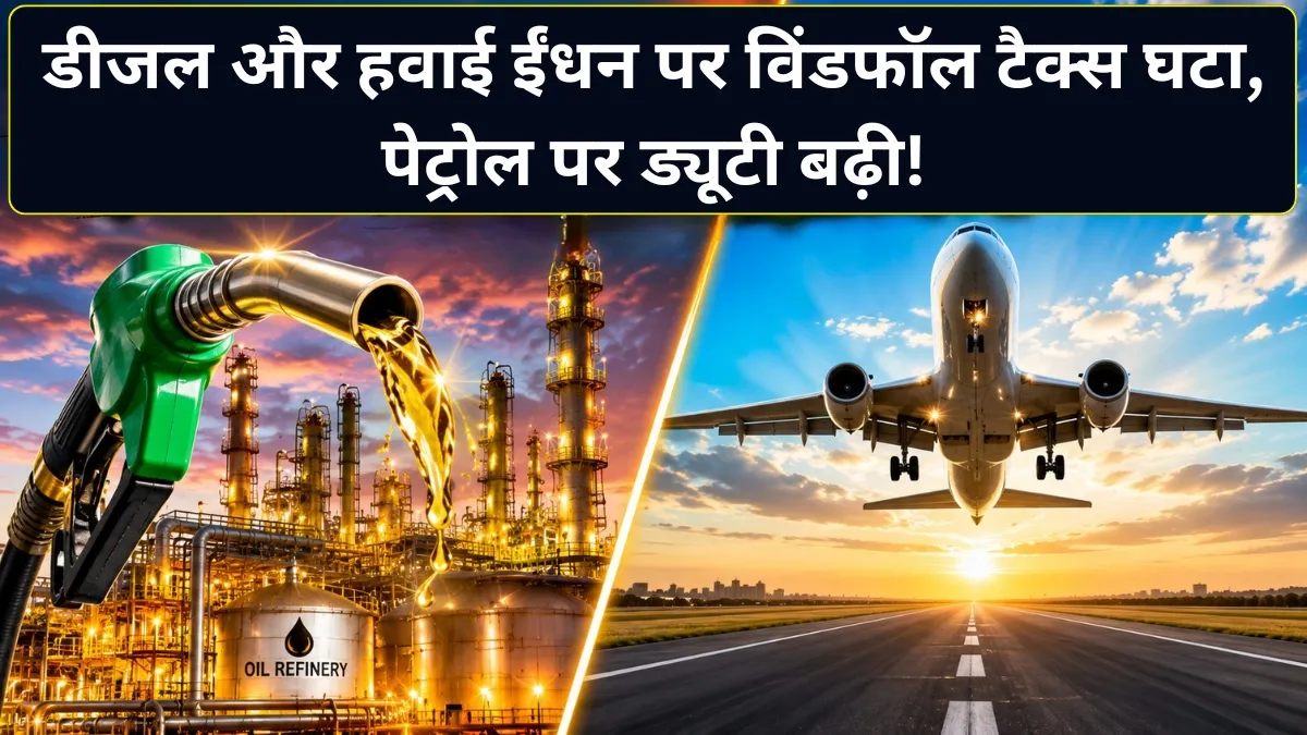डीजल और एटीएफ एक्सपोर्ट पर टैक्स घटा, पेट्रोल निर्यात पर बढ़ी ड्यूटी; 1 जुलाई से नई दरें लागू