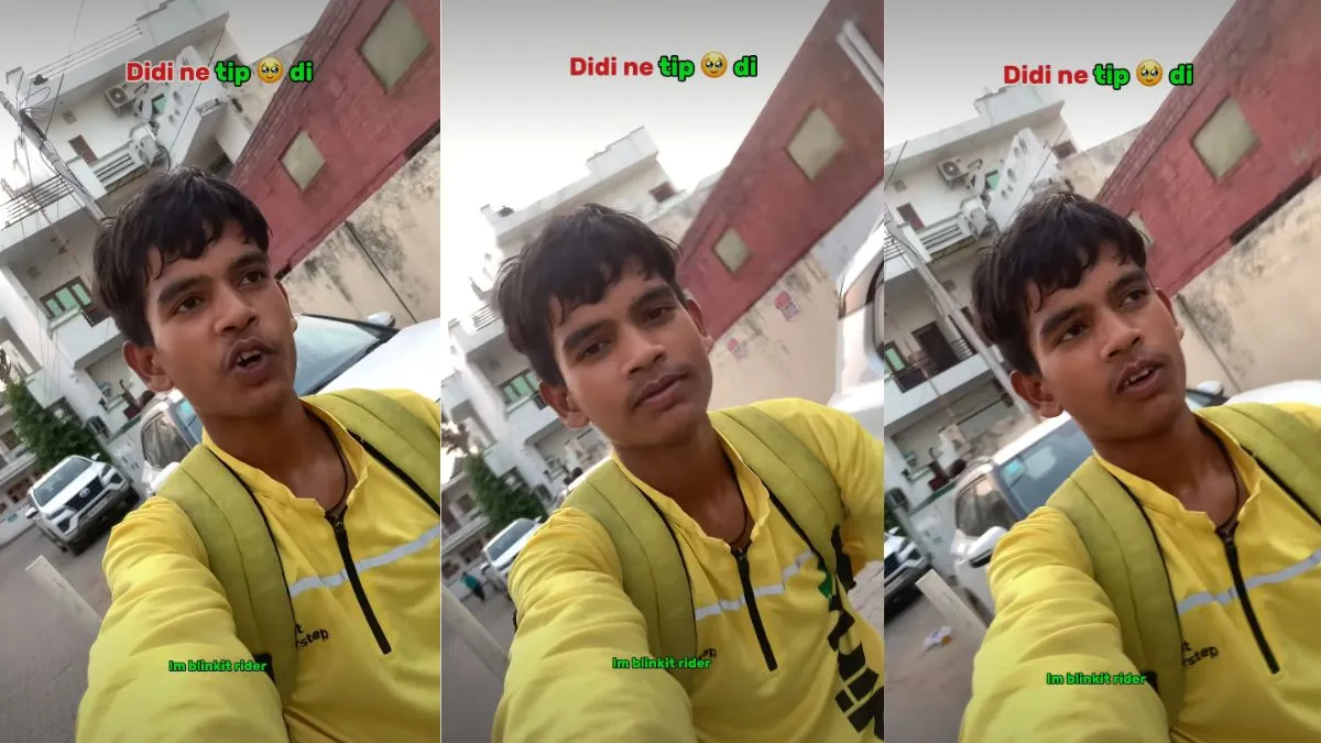 blinkit delivery boy's video, delivery boy viral video, viral video, blinkit  - India TV Hindi