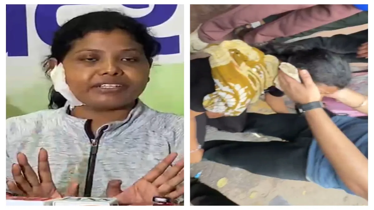 सीजेपी प्रदर्शन में घायल महिला- India TV Hindi