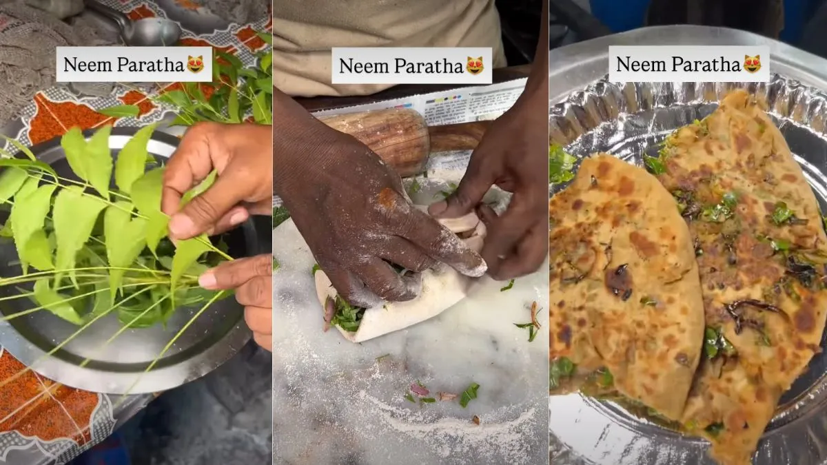 Neem Ka Paratha Video, Weird Food Combination Video, Neem Paratha Video, Viral Video- India TV Hindi