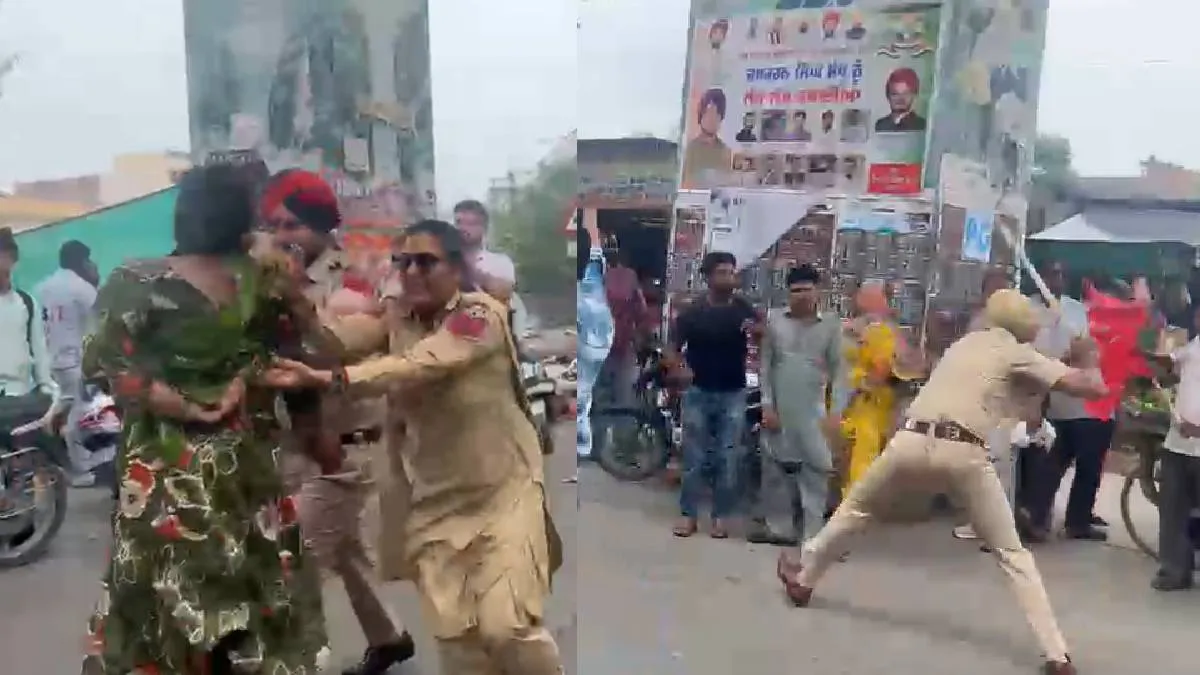 सफाई कर्मचारियों पर पुलिस का लाठीचार्ज- India TV Hindi