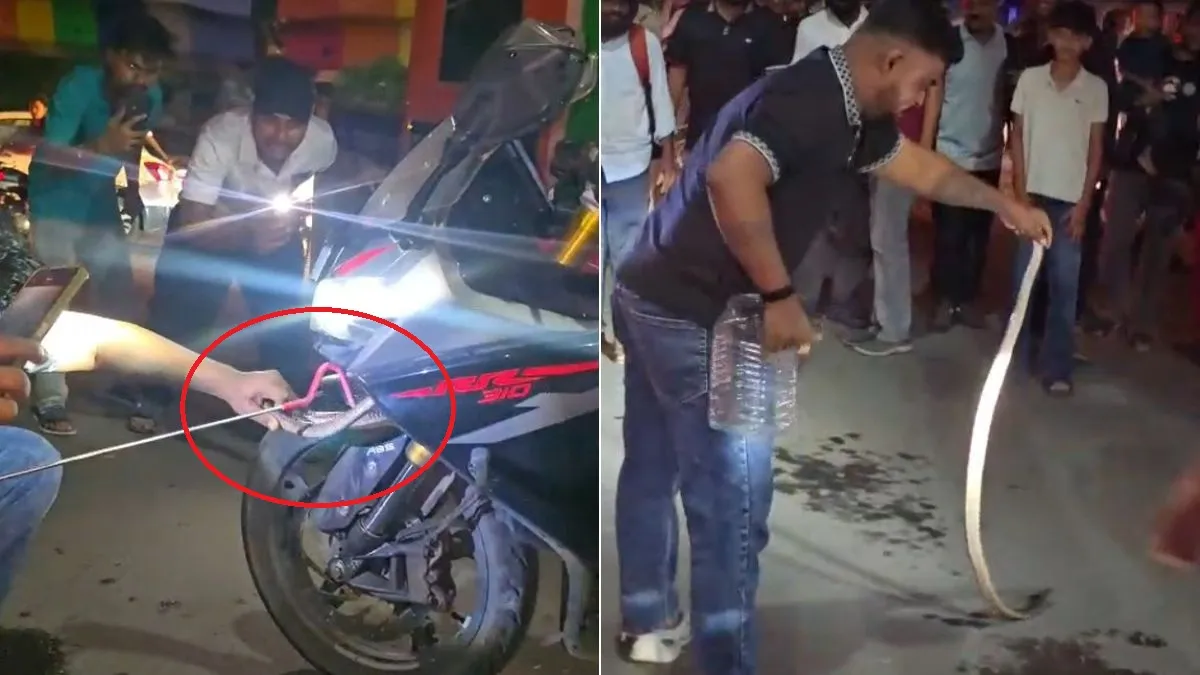 snake in bike- India TV Hindi