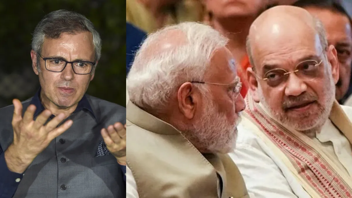 सीएम उमर अब्दुल्ला, पीएम मोदी और गृह मंत्री अमित शाह- India TV Hindi