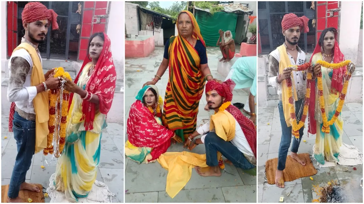 युवक ने मंदिर में किन्नर संग लिए सात फेरे।- India TV Hindi