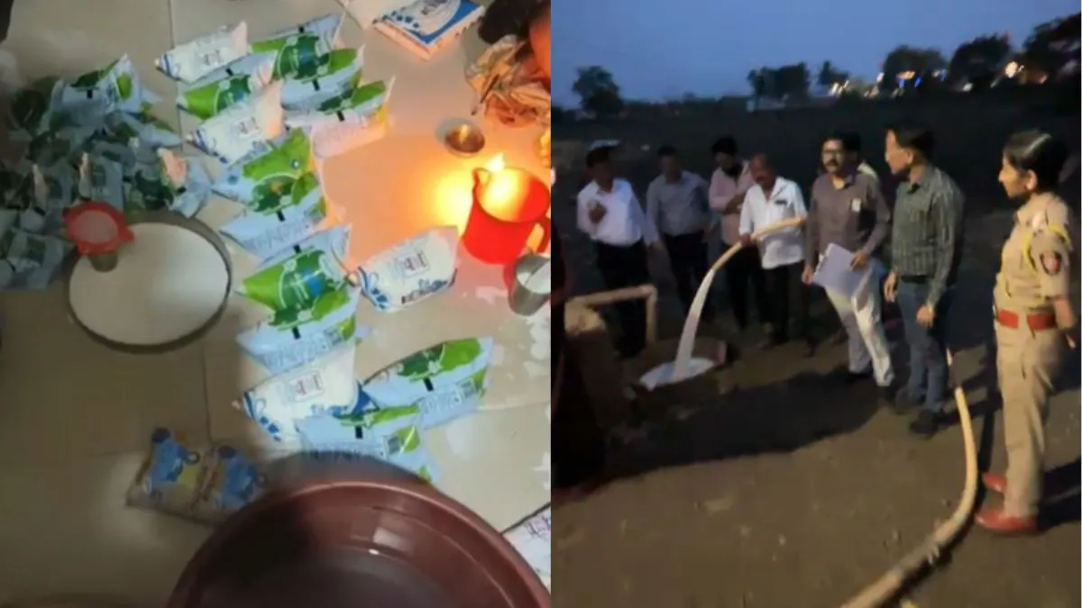 मिलावटी दूध के कारोबार के खिलाफ कार्रवाई।- India TV Hindi
