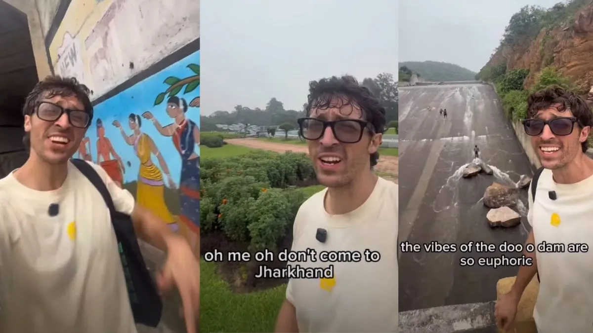 US Vlogger Video, American Vlogger in India Video, jamshedpur, viral video - India TV Hindi