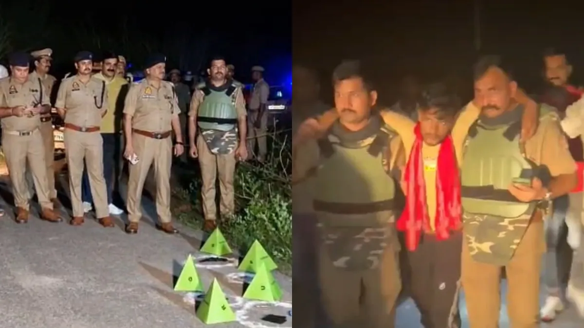 यूपी पुलिस ने किया इनामी चेन स्नैचर का किया एनकाउंटर, पैर पर गोली मारकर किया गिरफ्तार