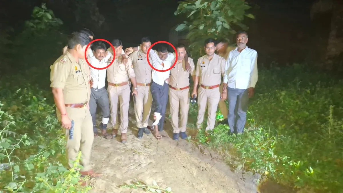 यूपी के हापुड़ में पुलिस ने मुठभेड़ के दौरान 2 बदमाशों को गोली मारी, मचा हड़कंप