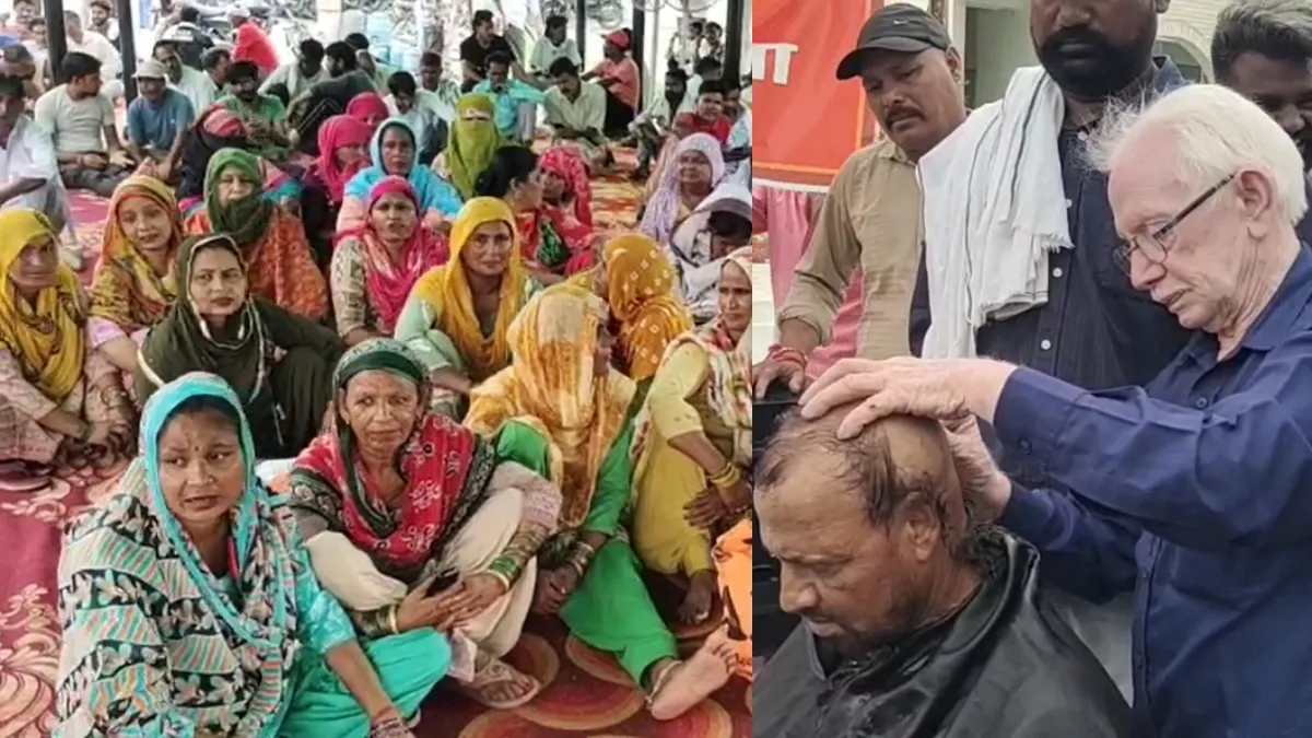 करनाल में सफाई कर्मचारियों ने मुंडवाए सिर, नहीं मानी सरकार की चेतावनी, बोले- 'निलंबन और कार्रवाई से नहीं डरेंगे'
