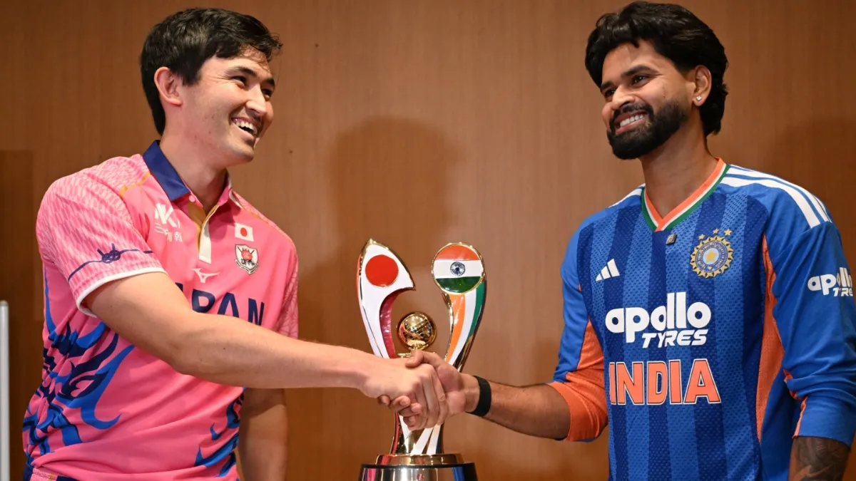 LIVLIVE: IND vs JPN T20I के लिए भारत और जापान की टीमें तैयार, मैदान गीला होने से टॉस में थोड़ी देरी
