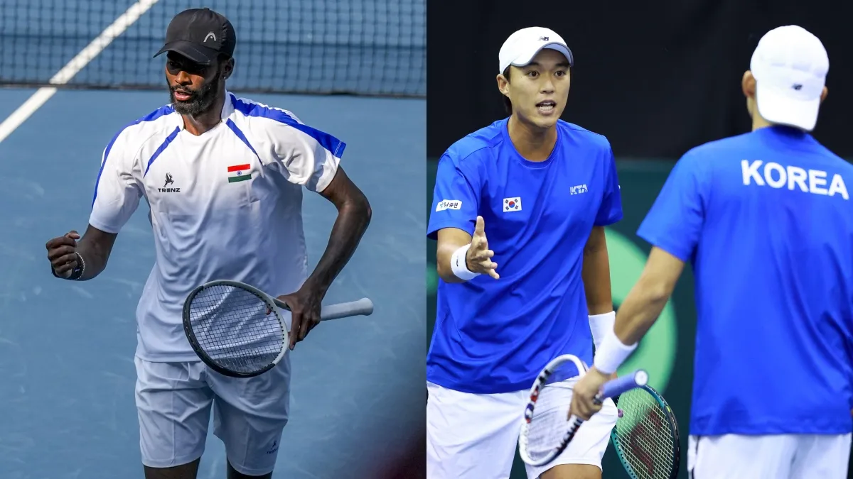 India vs South Korea Davis Cup Live: डबल्स में भारतीय जोड़ी का शानदार प्रदर्शन, कोरियाई जोड़ी को दी मात