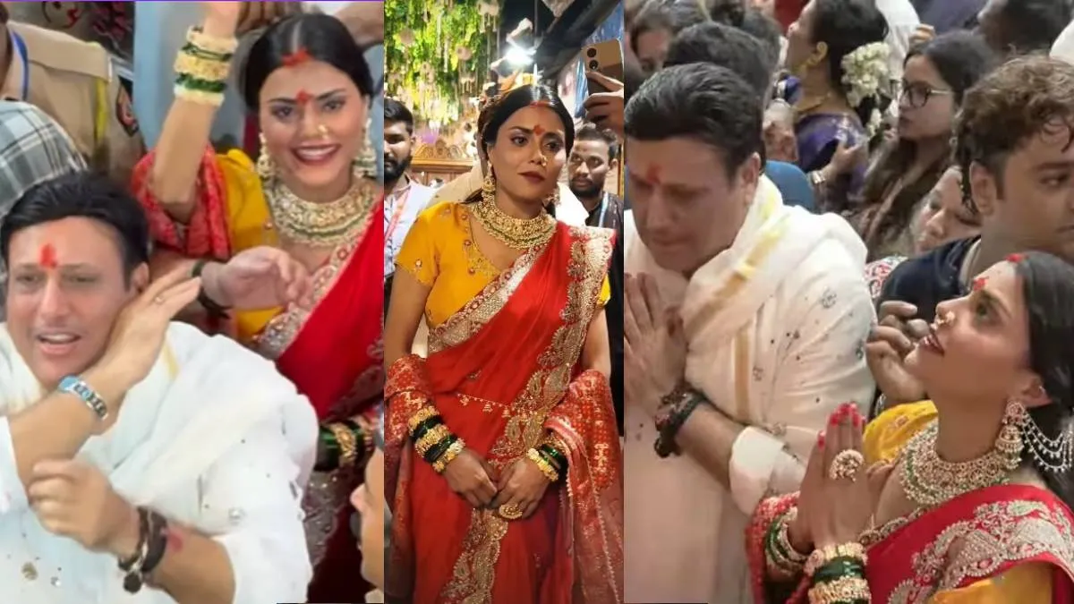 गोविंदा की रूमर्ड गर्लफ्रेंड कोमल रानी की मांग में कैसे आया सिंदूर? लालबागचा राजा पर फ्लॉन्ट किया अलग अवतार