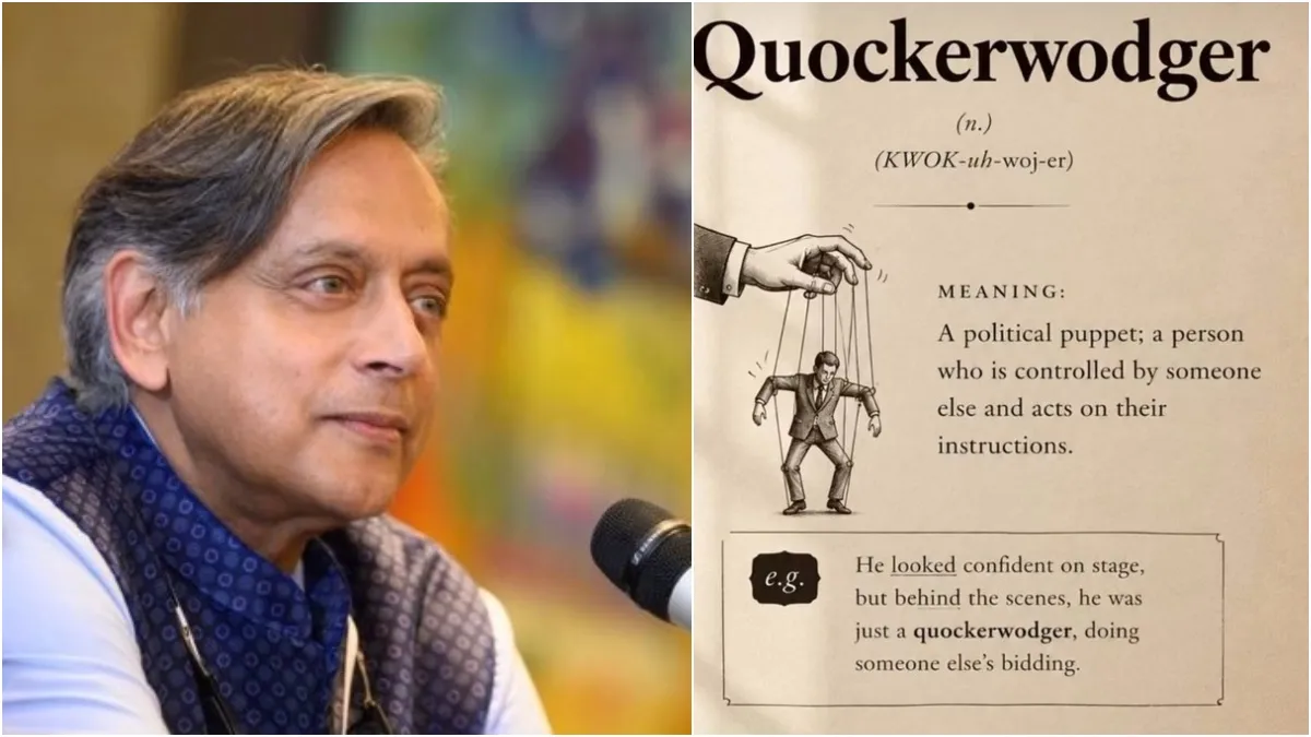 Quockerwodger... शशि थरूर ने X फिर लिखी ऐसी इंग्लिश, इस शब्द के जरिए सरकार पर कसा तंज, मतलब भी बताया