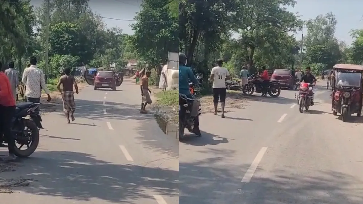 VIDEO: बिहार में दिनदहाड़े गोलियों की तड़तड़ाहट के बीच युवक का अपहरण, फिल्मी स्टाइल में घटना को दिया अंजाम