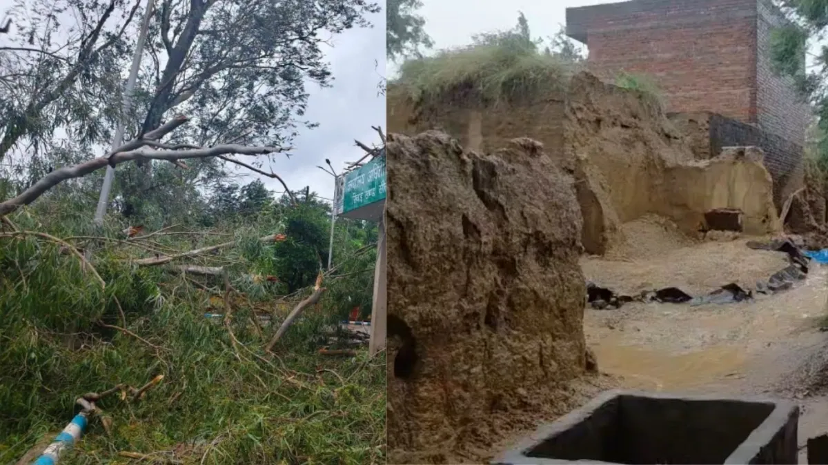 यूपी में पिछले 48 घंटे से हो रही बारिश ने बरपाया कहर, 117 मकान गिरे, 15 लोगों की मौत