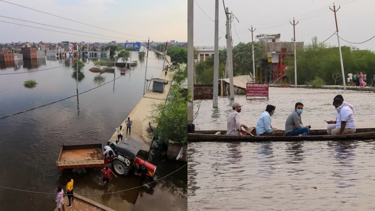 लखनऊ में गोमती नदी का कहर, पॉश इलाकों तक पहुंचा बाढ़ का पानी, इकाना स्टेडियम से टूर्नामेंट शिफ्ट