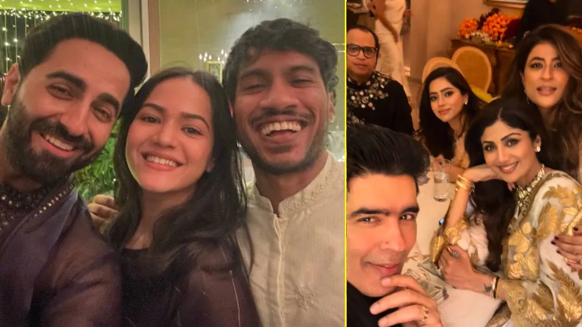 शिल्पा शेट्टी से लेकर ट्विंकल खन्ना तक, आयुष्मान खुराना की दिवाली पार्टी में सजी सितारों की महफिल, बिखेरा जलवा