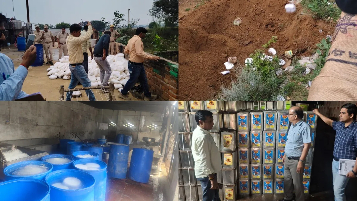 तेल-पाउडर से बने पनीर की दिल्ली-UP-हरियाणा तक हो रही थी सप्लाई, डीग में बड़ा खुलासा; 1800 किलो पनीर नष्ट
