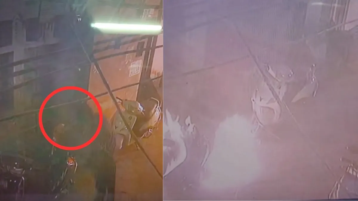 VIDEO: लव मैरिज के बाद भी सुकून नहीं! पति हुआ गुस्से में आगबबूला तो पत्नी के घर के बाहर 3 स्कूटी फूंक डाली