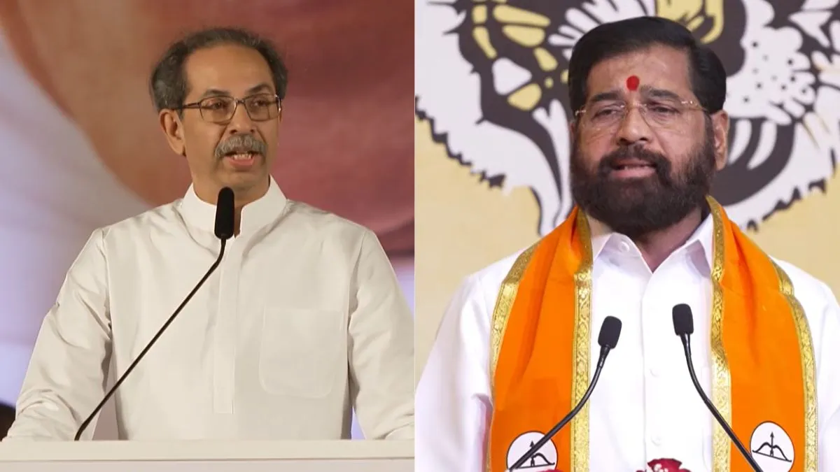 उद्धव ठाकरे बोले- "हमें दिल्ली के तख्त पर भी भगवा लहराना है", शिंदे बोले- "आप तो पीछे के दरवाजे से मुख्यमंत्री बने"