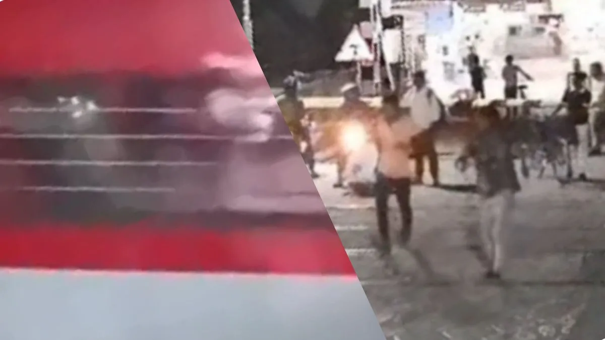 रेलवे क्रॉसिंग पार करना पड़ा भारी, ट्रेन की चपेट में आए दो युवक, CCTV में कैद हुआ मौत का मंजर