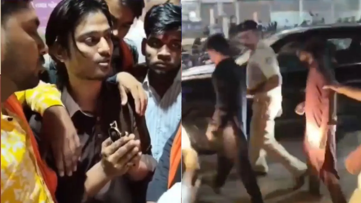 अहमदाबाद के गरबा पंडाल में पहचान छिपाकर घुसते हुए पकड़े गए दो मुस्लिम युवक, पिटाई के बाद किया पुलिस के हवाले