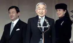 Japan's Emperor Akihito, Crown Prince Naruhito and his wife...- India TV Hindi