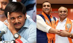 Hardik Patel, Vijay Rupani and Nitin Patel | PTI Photo- India TV Hindi