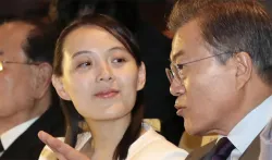 Kim Yo Jong and Moon Jae-in | AP Photo- India TV Hindi