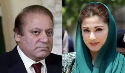 Nawaz Sharif and Maryam Nawaz | AP Photo- India TV Hindi