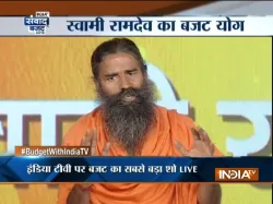 Baba Ramdev in Budget Samvad event of INDIA TV- India TV Paisa