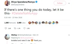 Congress's Running #deleteNamoApp, BJP leaders react- India TV Hindi