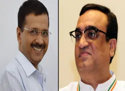 <p>arvind kejriwal and ajay maken</p>- India TV Hindi