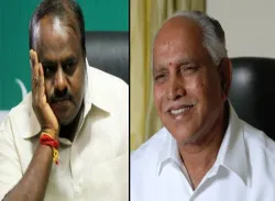 <p>kumaraswamy and yeddyurappa</p>- India TV Hindi