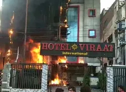 <p>fire breaks out at hotel viraat international in...- India TV Hindi