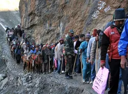 <p>Amarnath Yatra (Photo: AP)</p>- India TV Hindi