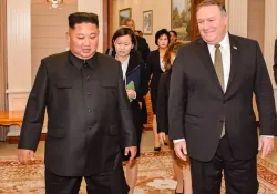 <p>Mike Pompeo with Kim</p>- India TV Hindi