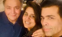  Karan Johar meets Rishi Kapoor and Neetu Kapoor in New York- India TV Hindi