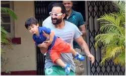 Saif ali khan and Taimur ali khan- India TV Hindi