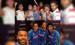 Hardik pandya childhood photo to celebreate team india victory of world cup 2011 - India TV Hindi