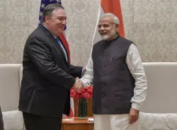 Mike Pompeo and PM Modi- India TV Hindi