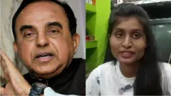 Subramanian Swamy and Richa Bharti | PTI/ANI- India TV Hindi