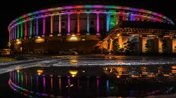 <p>A view of illuminated Parliament</p>- India TV Hindi