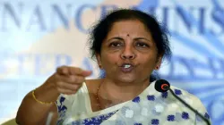 Union Finance Minister Nirmala Sitharaman during a press conference in Kolkata, Friday- India TV Paisa