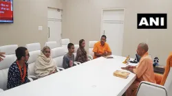 Family of Kamlesh Tiwari meets Chief Minister Yogi Adityanath at his residence | ANI- India TV Hindi