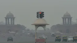 View of Rajpath shrouded in smog in New Delhi.- India TV Hindi