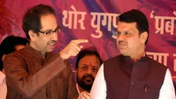 Maharashtra CM Devendra Fadnavis and Shiv Sena chief Uddhav Thackeray- India TV Hindi